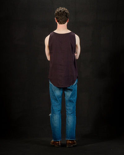 Indi + Ash Ripley Tank - Plum/Iron Kala Cotton - Standard & Strange