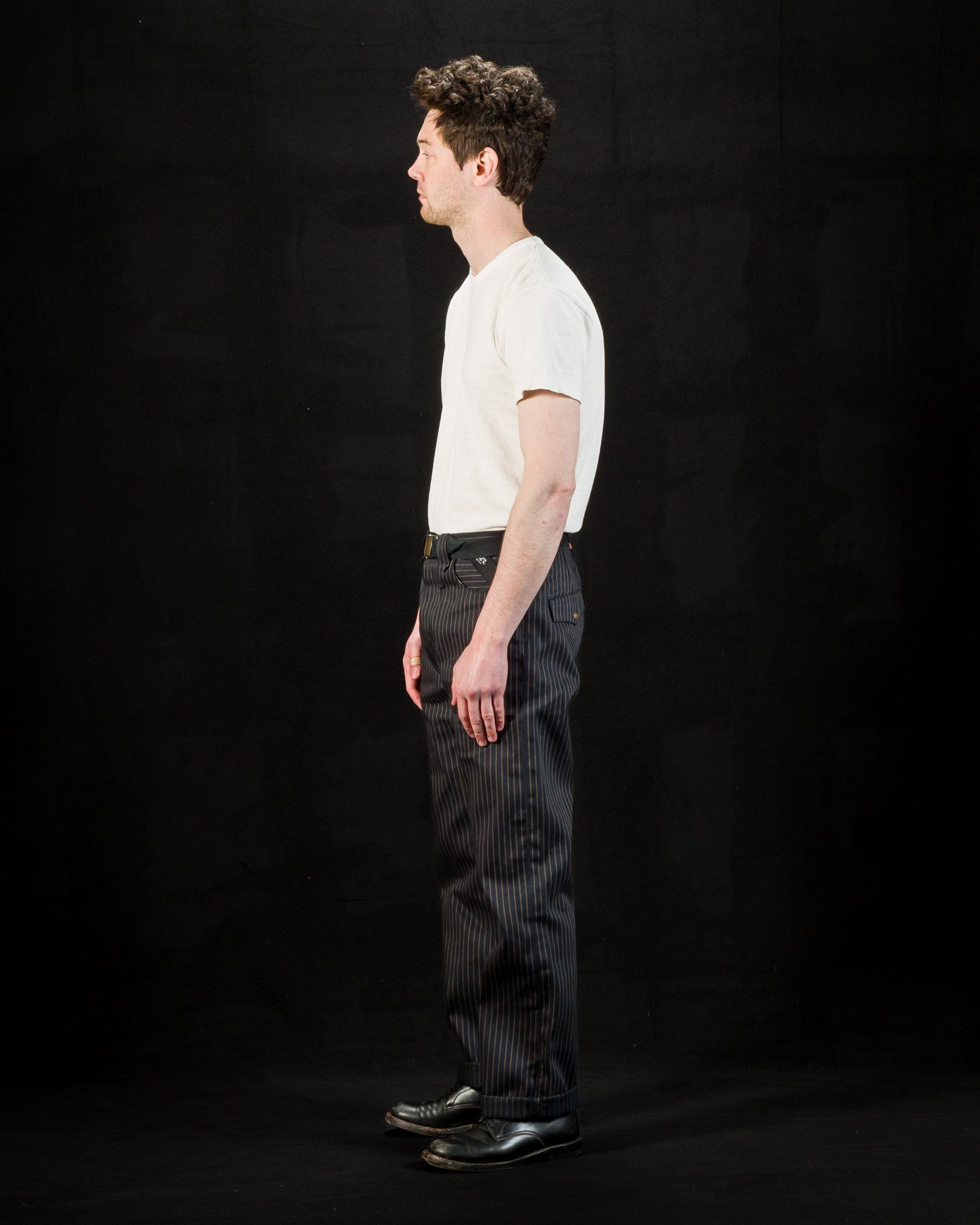 Indigofera Durango Pants - 12 oz Unwashed Sable Stripe - Standard & Strange