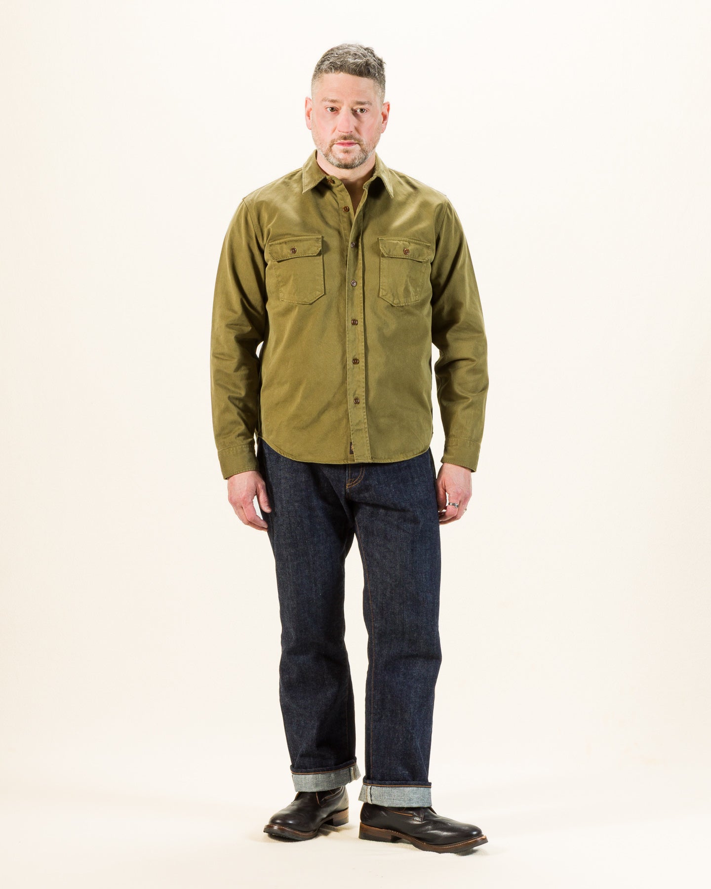 Indigofera Alamo Shirt - Olive - Standard & Strange