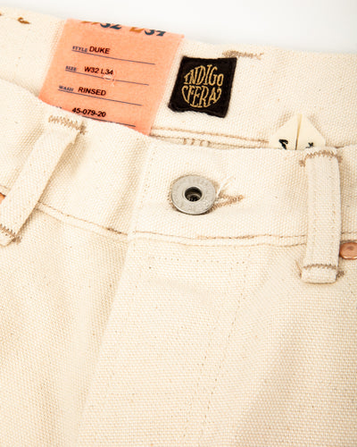Indigofera Duke Wide Fit - Ecru Smithson Canvas - Standard & Strange