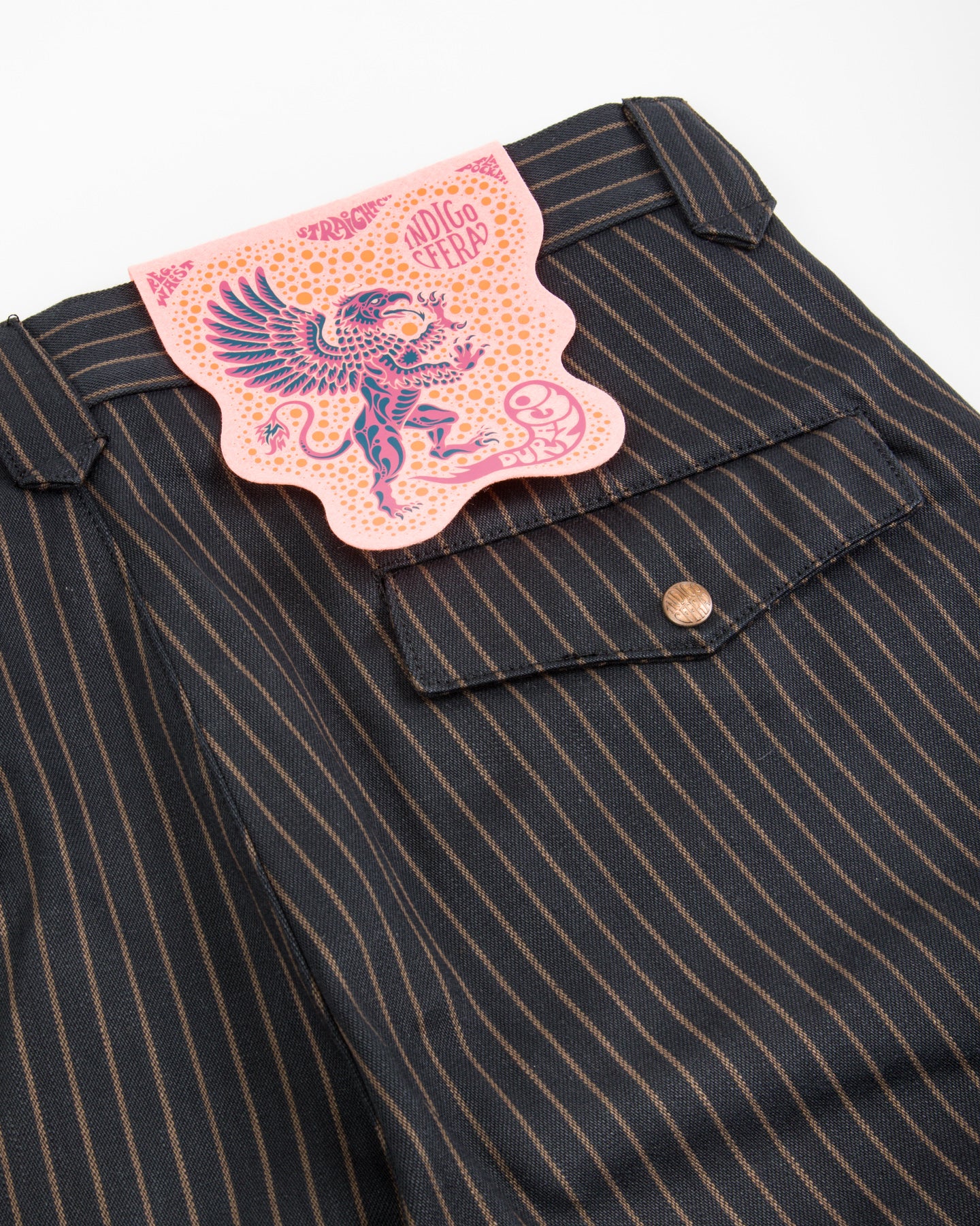 Indigofera Durango Pants - 12 oz Unwashed Sable Stripe - Standard & Strange