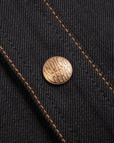 Indigofera Fargo Shirt - Black Gunpowder Denim - Standard & Strange