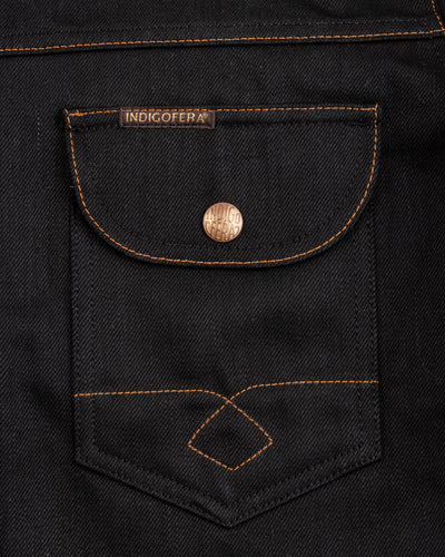 Indigofera Fargo Shirt - Black Gunpowder Denim - Standard & Strange