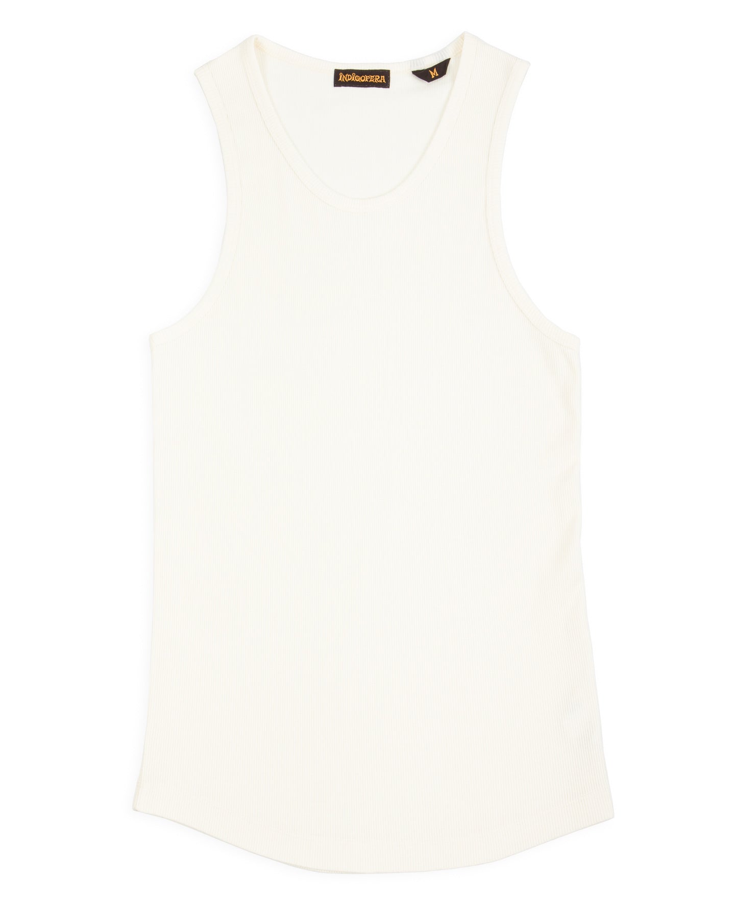 Indigofera Frank Tank - Cockatoo White Cotton Rib - Standard & Strange
