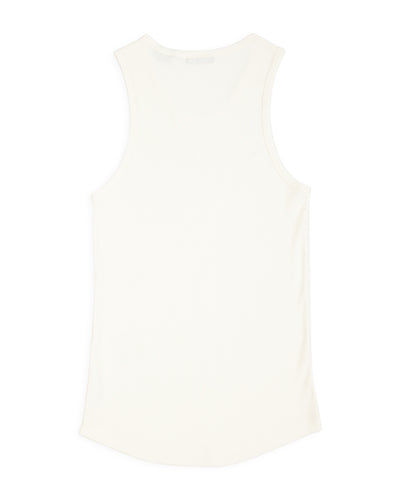 Indigofera Frank Tank - Cockatoo White Cotton Rib - Standard & Strange