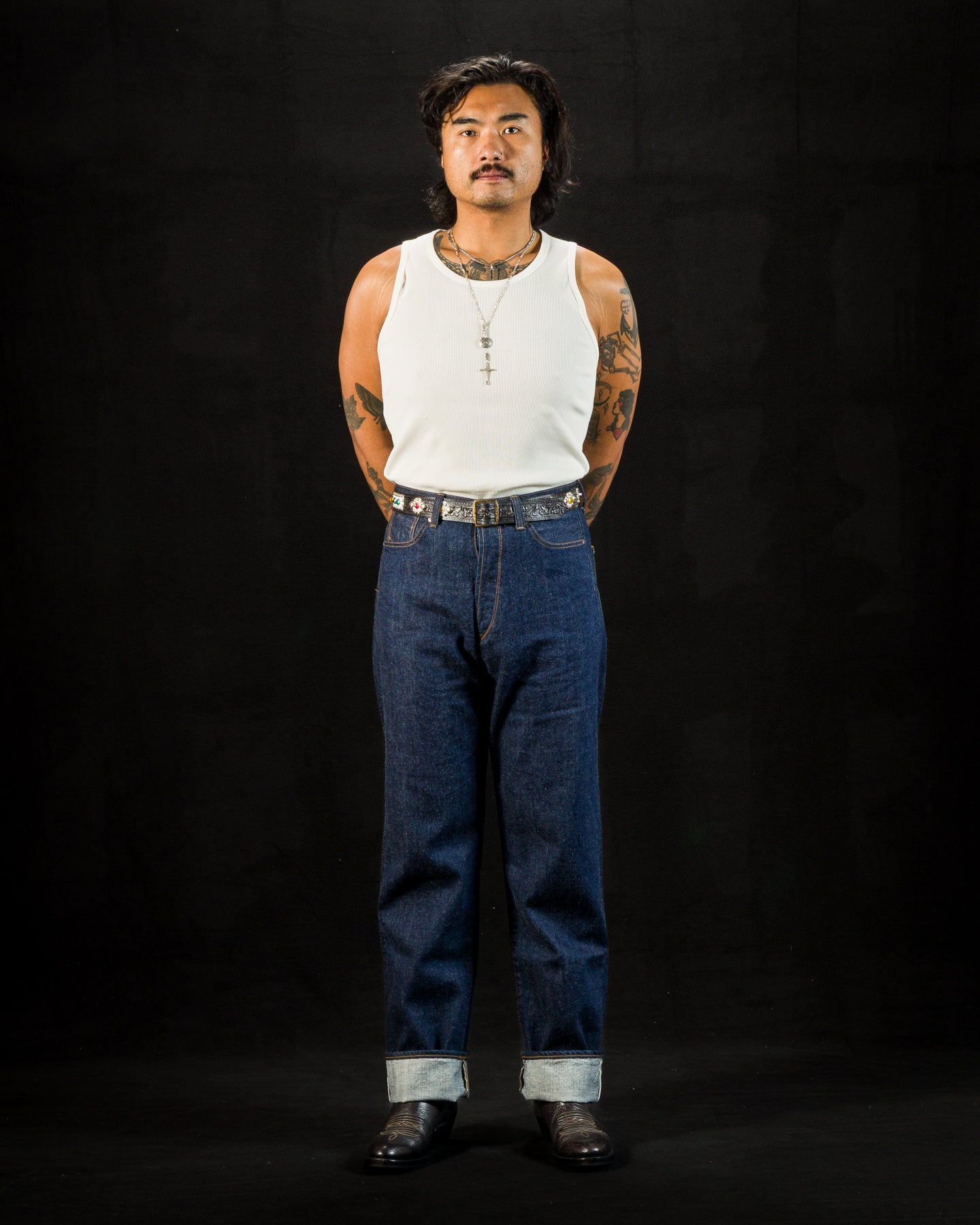 Indigofera Frank Tank - Cockatoo White Cotton Rib - Standard & Strange