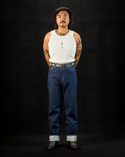 Indigofera Frank Tank - Cockatoo White Cotton Rib - Standard & Strange