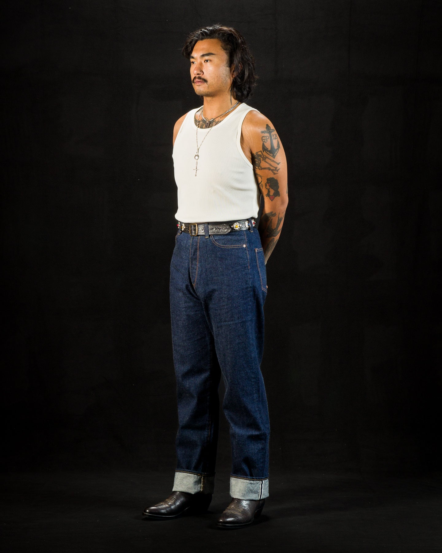 Indigofera Frank Tank - Cockatoo White Cotton Rib - Standard & Strange
