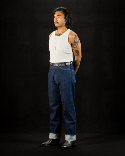 Indigofera Frank Tank - Cockatoo White Cotton Rib - Standard & Strange