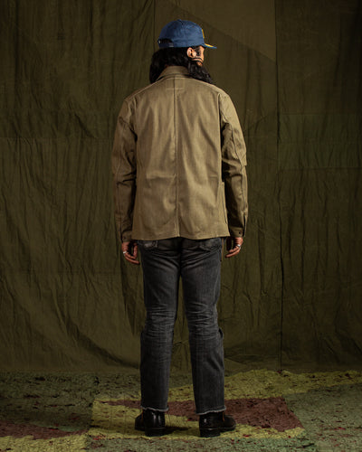 Indigofera Kurt Jacket - Desert Moss Green Selvedge - Standard & Strange