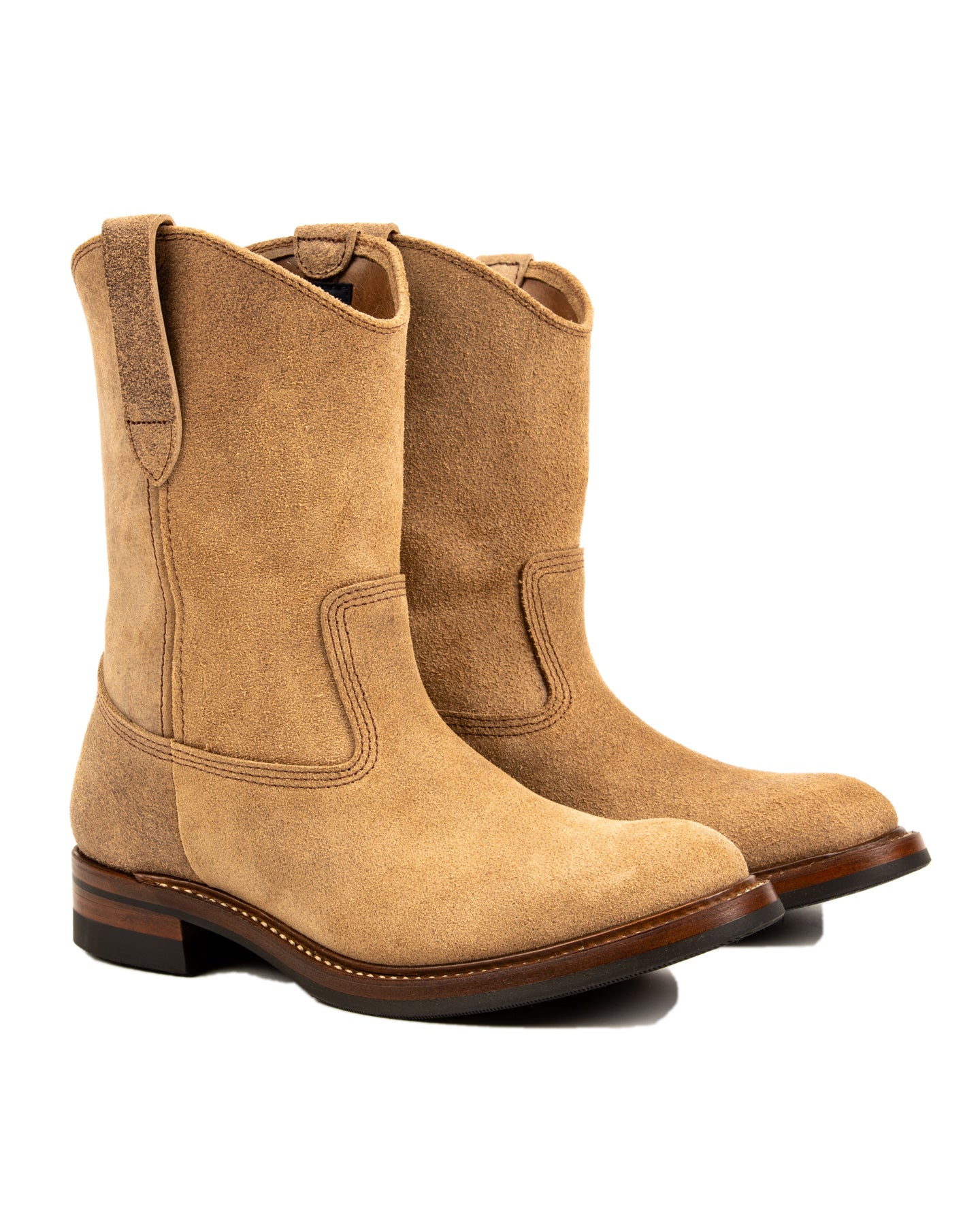 John Lofgren Duke Roper Boots - Natural CXL Roughout - Standard & Strange