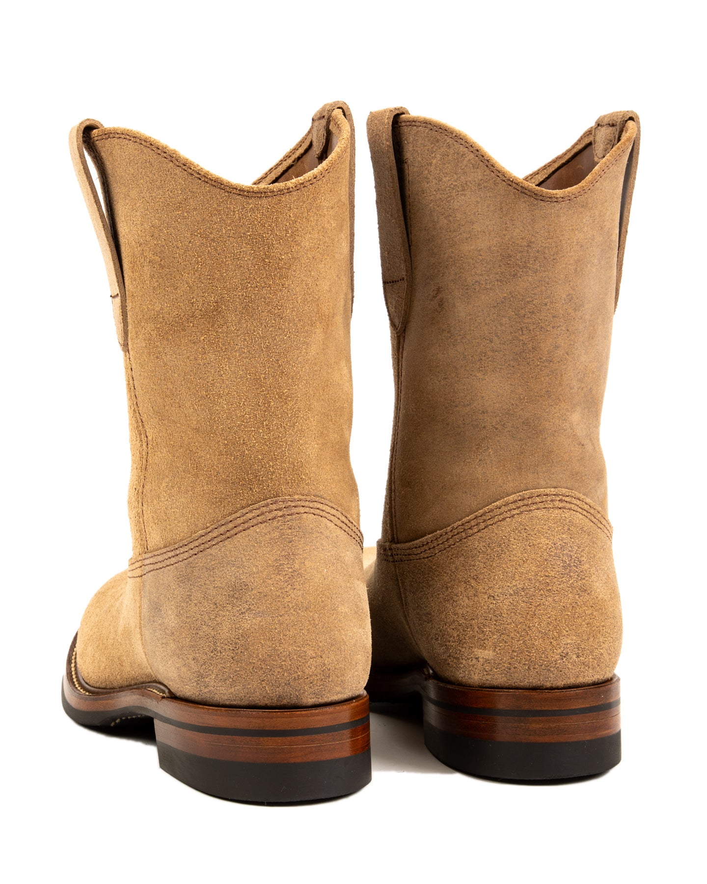 John Lofgren Duke Roper Boots - Natural CXL Roughout - Standard & Strange