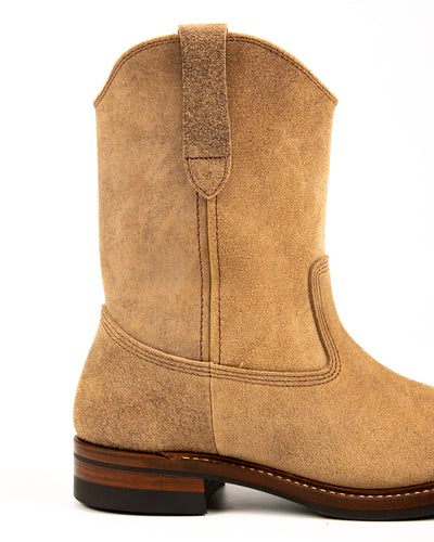 John Lofgren Duke Roper Boots - Natural CXL Roughout - Standard & Strange
