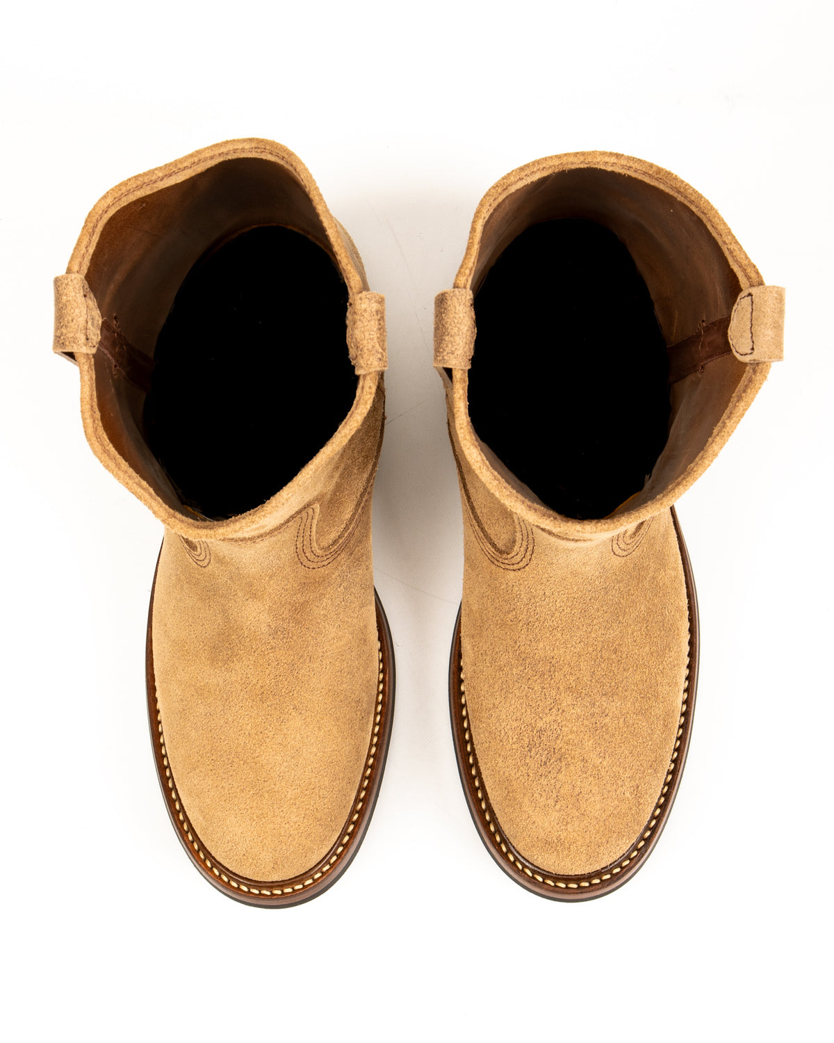John Lofgren Duke Roper Boots - Natural CXL Roughout - Standard & Strange