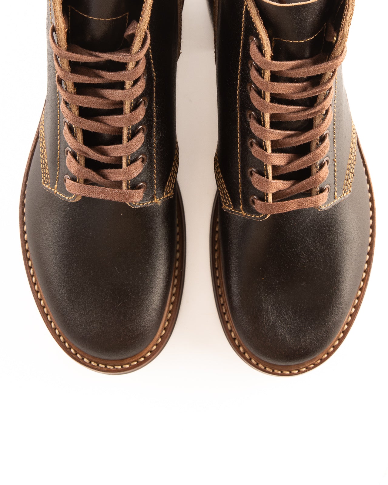 John Lofgren M-43 Service Boots - Dark Brown Waxed Flesh - Standard & Strange