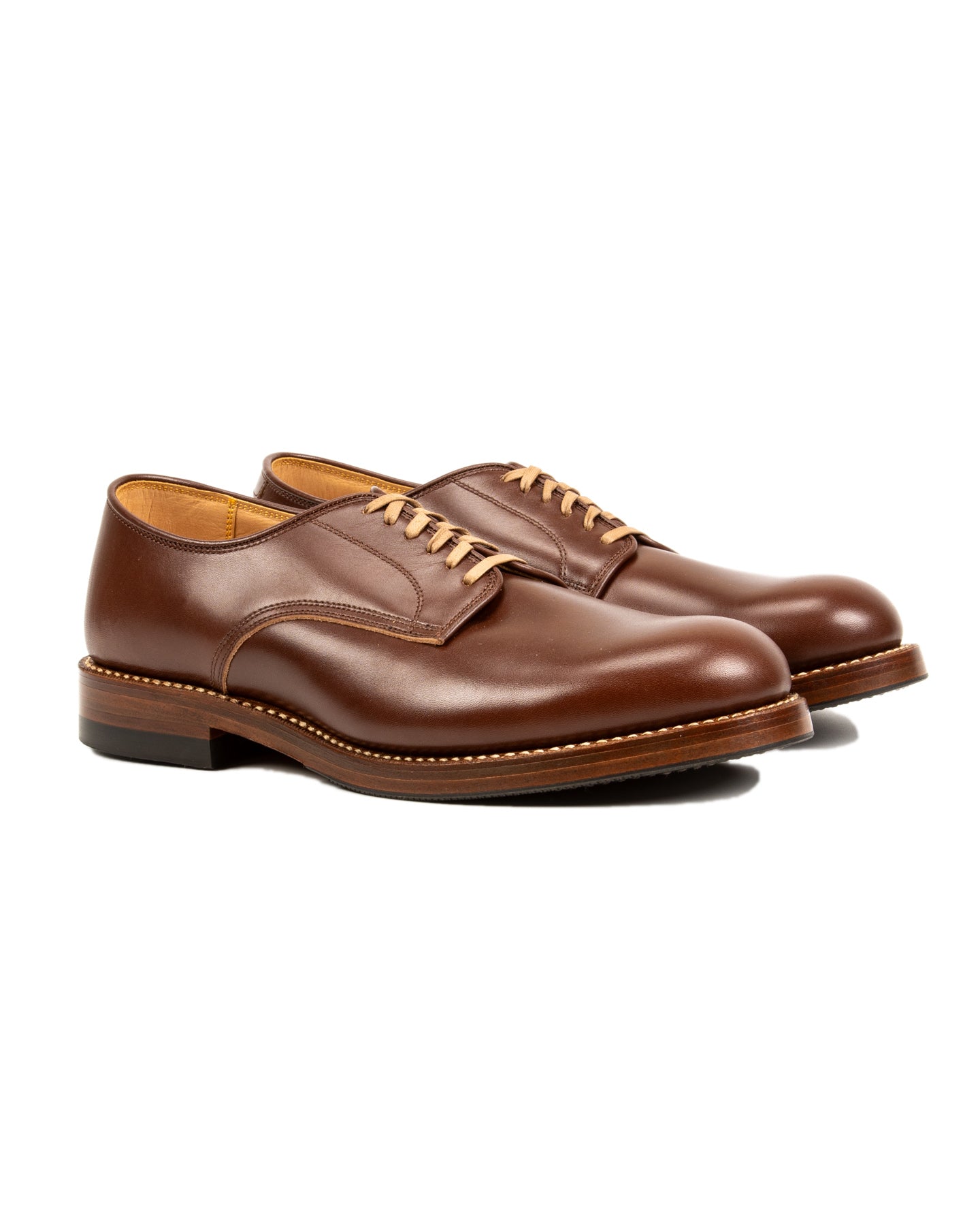 John Lofgren USN Low Quarter Shoes - Russet Brown Calfskin - Standard & Strange