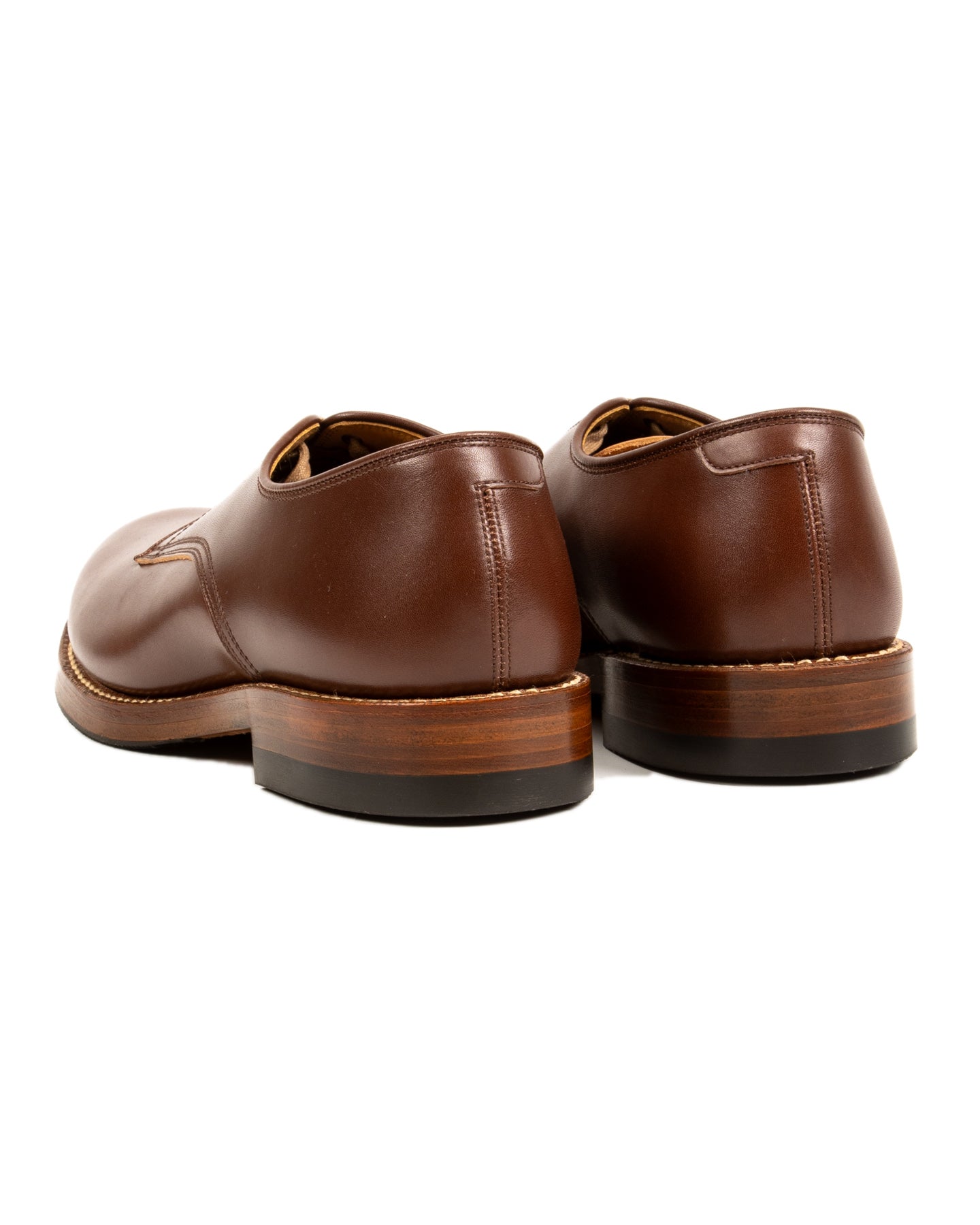 John Lofgren USN Low Quarter Shoes - Russet Brown Calfskin - Standard & Strange