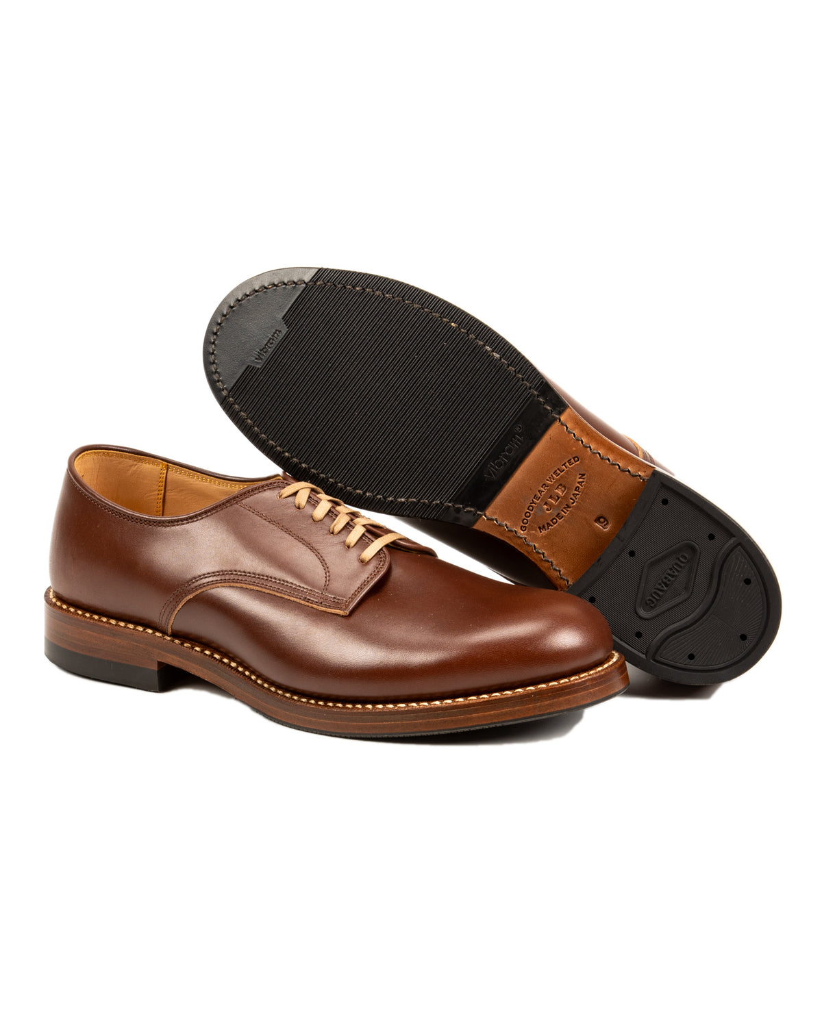 John Lofgren USN Low Quarter Shoes - Russet Brown Calfskin - Standard & Strange