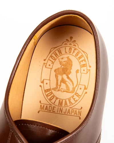 John Lofgren USN Low Quarter Shoes - Russet Brown Calfskin - Standard & Strange