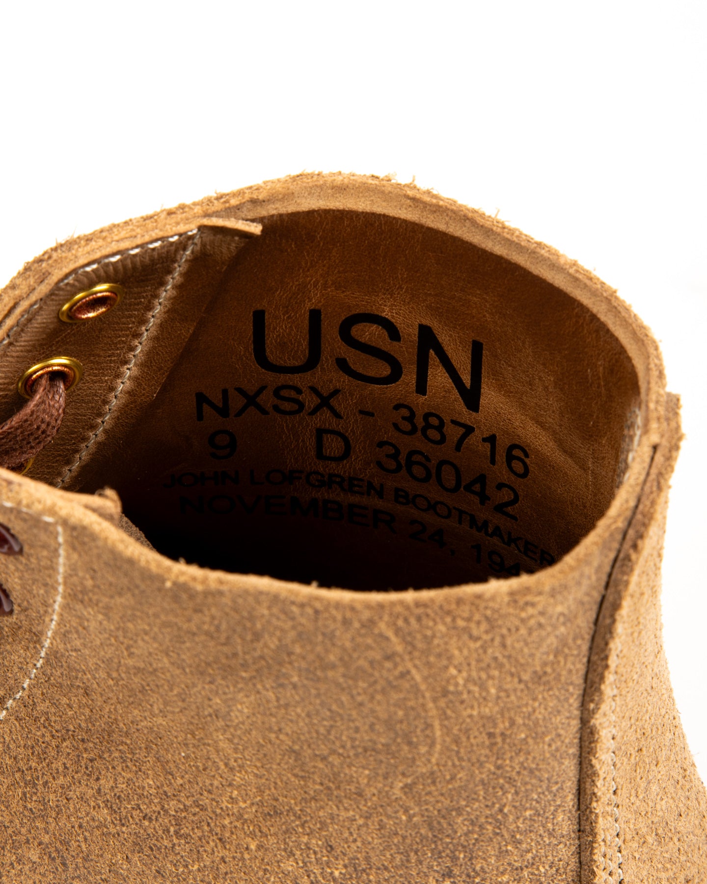 John Lofgren US Navy N-1 Field Shoes Boondockers - Natural CXL - Standard & Strange