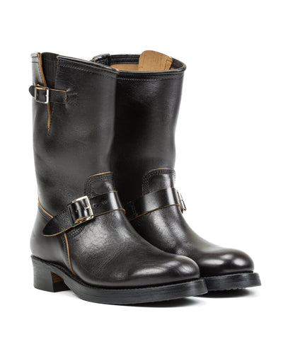 John Lofgren Wabash Engineer Boots - Black Shinki Horsebutt - Standard & Strange