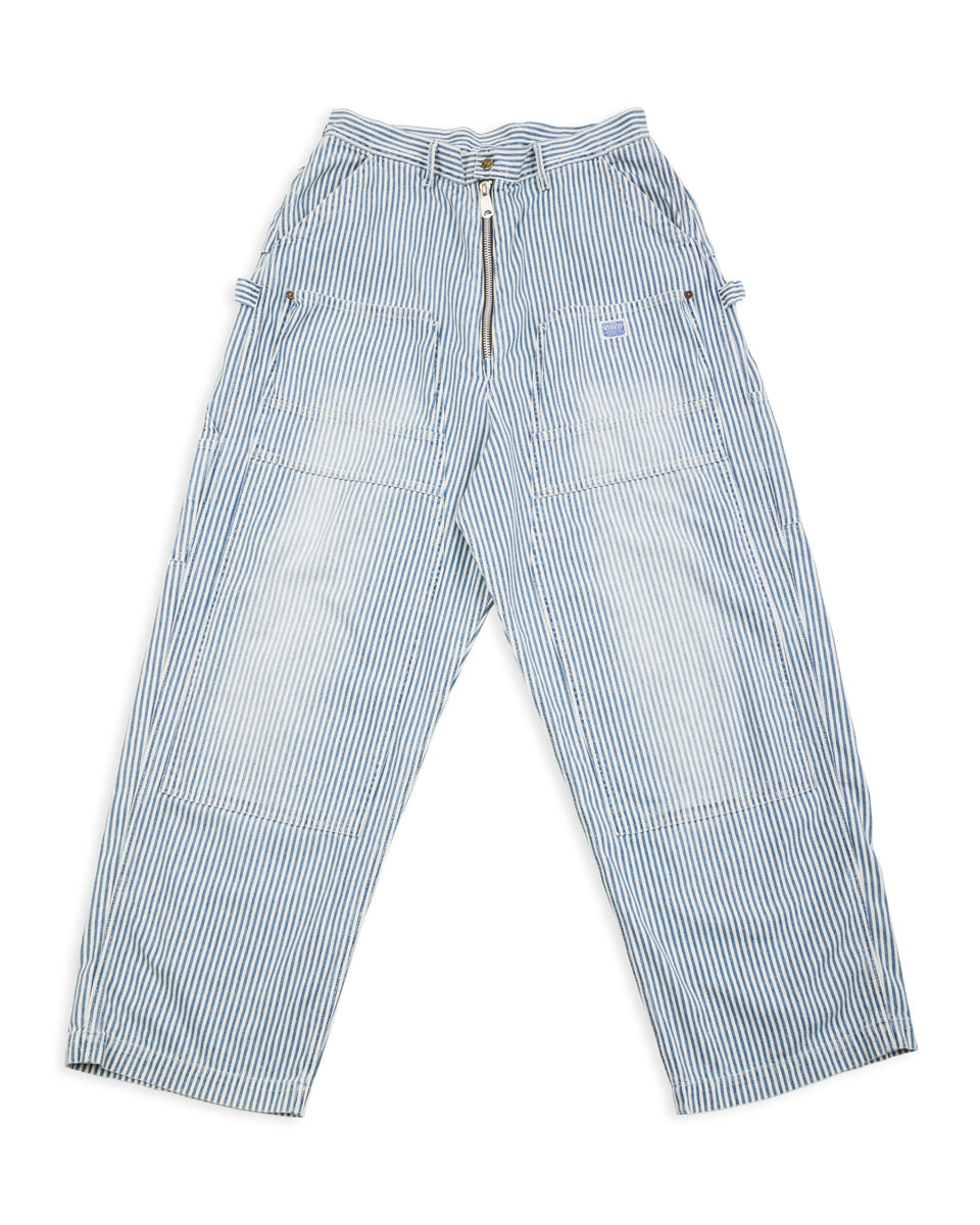 Kapital 10oz HICKOREE Stripe ZIPPER Wide LUMBER Pants - Hickoree - Standard & Strange