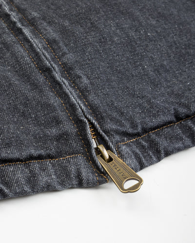 Kapital 14oz BLKxECR Denim T-Back Drizzler JKT - Black x Ecru - Standard & Strange