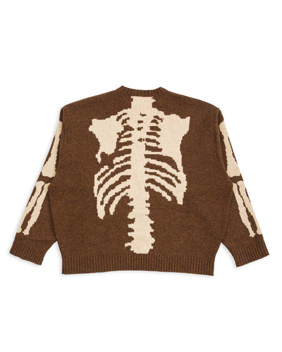 Kapital 5G Wool BONE Crew Sweater - Brown - Standard & Strange