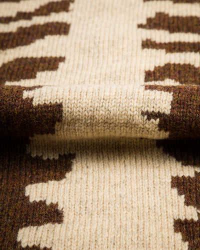 Kapital 5G Wool BONE Crew Sweater - Brown - Standard & Strange
