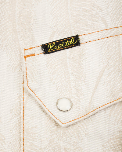 Kapital 5oz MAGPIE Denim Western Shirt - Ecru - Standard & Strange
