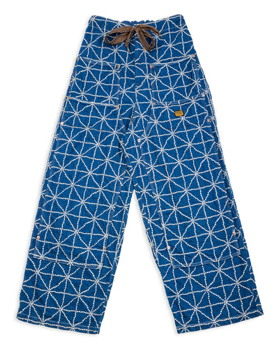 Kapital 8oz Denim FOLK DOJO W-Knee EASY Baggy Pants - Midtone - Standard & Strange
