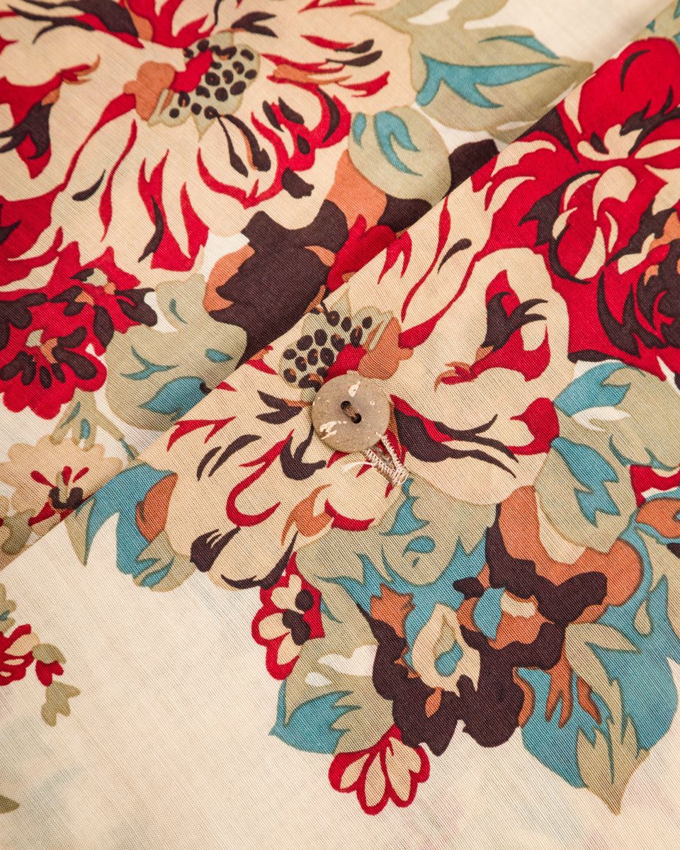 Kapital Silk Rayon CHAMPETRE MARIA WRANGLE Collar Aloha Shirt - Natural - Standard & Strange