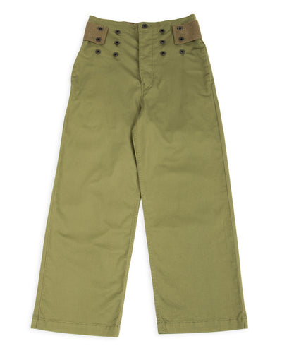 Kapital Stretch Chino TWIGGY 7-Stars Suspender Pants - Khaki - Standard & Strange