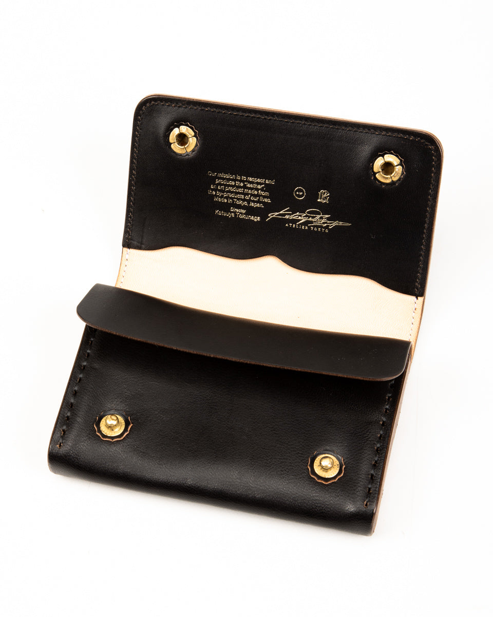 Rolling Dub Trio Double Card Case - Black Maryam Horsebutt - Standard & Strange