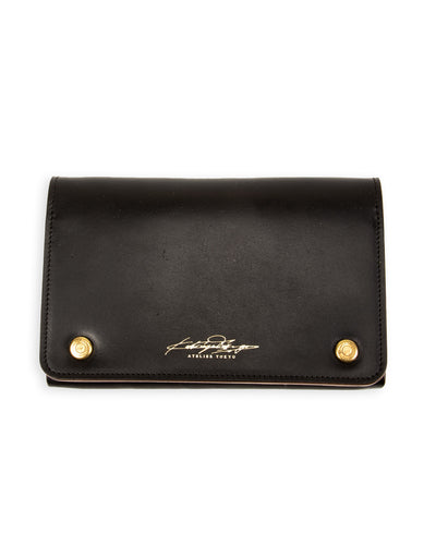 Rolling Dub Trio Middle Trucker Wallet - Black Maryam Horsebutt - Standard & Strange
