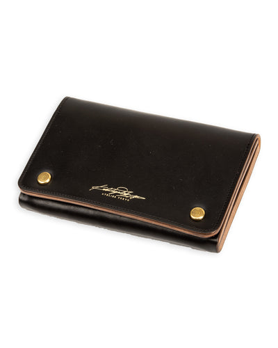 Rolling Dub Trio Middle Trucker Wallet - Black Maryam Horsebutt - Standard & Strange
