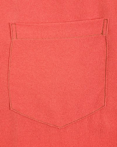 The Real McCoy's Silk Rayon Open Collar Shirt - Orange - Standard & Strange