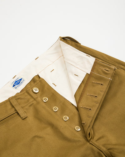 The Real McCoy's Blue Seal Chinos - Overdyed Khaki - Standard & Strange