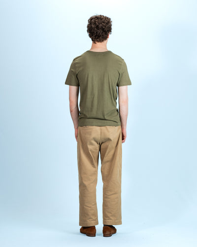Merz b. Schwanen 1950s Lightweight Loopwheeled Tee - Army - Standard & Strange