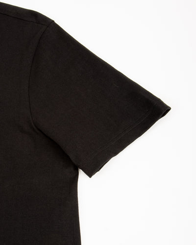 Merz b. Schwanen 1950s Lightweight Loopwheeled Tee - Deep Black - Standard & Strange