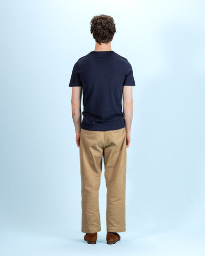 Merz b. Schwanen 1950s Lightweight Loopwheeled Tee - Ink Blue - Standard & Strange