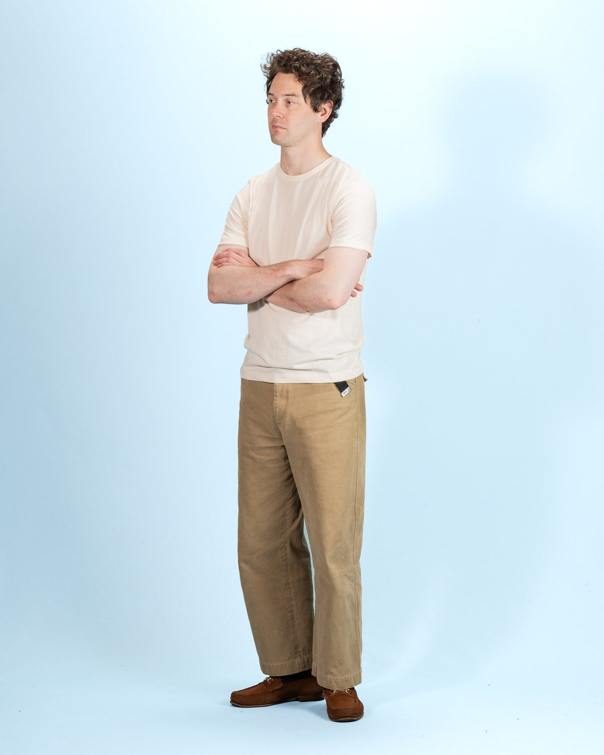 1950s Lightweight Loopwheeled Tee - Nature