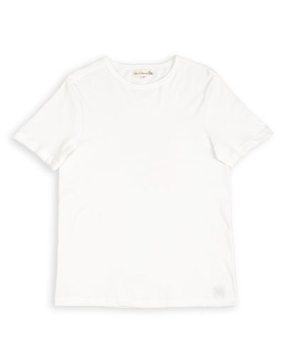 1950s Lightweight Loopwheeled Tee - White