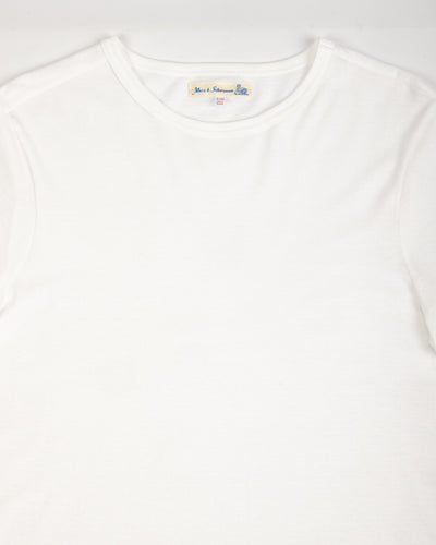 1950s Lightweight Loopwheeled Tee - White