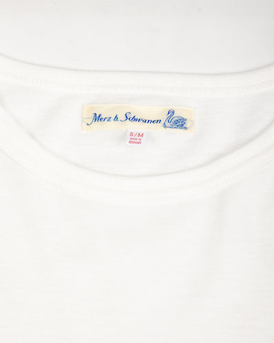 1950s Lightweight Loopwheeled Tee - White