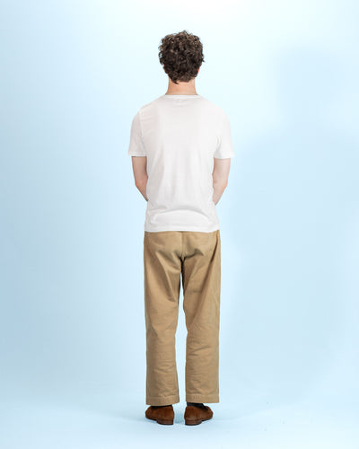1950s Lightweight Loopwheeled Tee - White