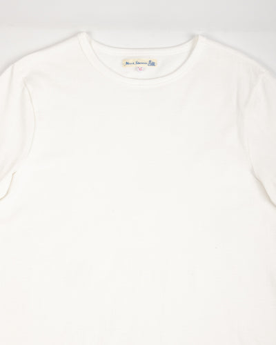 215 Loopwheeled Classic Fit Midweight Tee - White