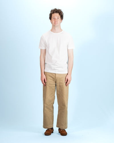 215 Loopwheeled Classic Fit Midweight Tee - White