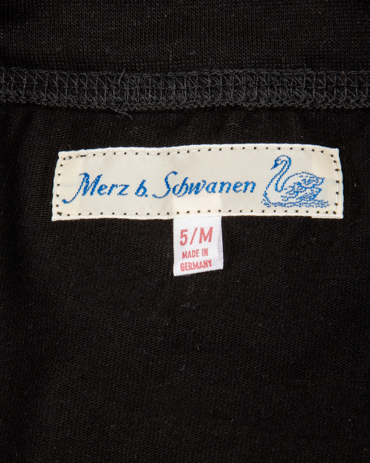 Merz b. Schwanen 255 Loopwheeled Mid-weight Button Fly Boxer - Deep Black - Standard & Strange