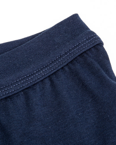 255 Loopwheeled Mid-weight Button Fly Boxer - Ink Blue